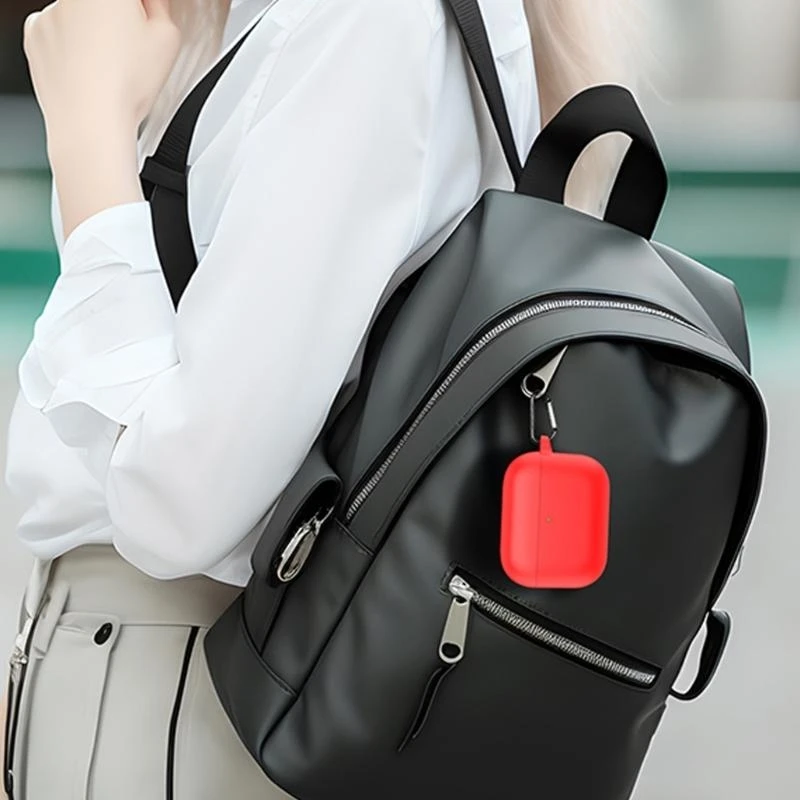 滑り止めテクスチャ付きイヤホンケースカバー 360度保護 ワイヤレス充電対応 airpods pro3 ヘッドホン充電ケース用