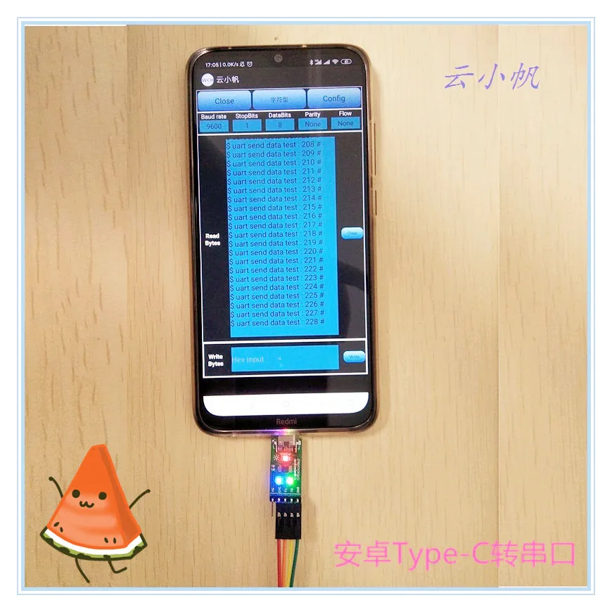 Android TypeC to Serial Phone USB to TTL Serial OTG to Serial Debugging Tool