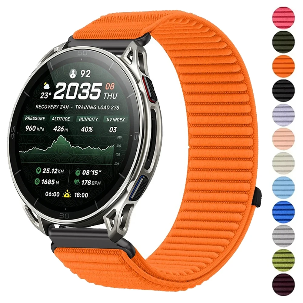 20mm 22mm Nylonarmband für Amazfit Cheetah 2 Ultra/2 Pro/Active 2 3 Max Armband für Amazfit Balance 2/Bip Max 6 5/GTR 4 3 2 Band