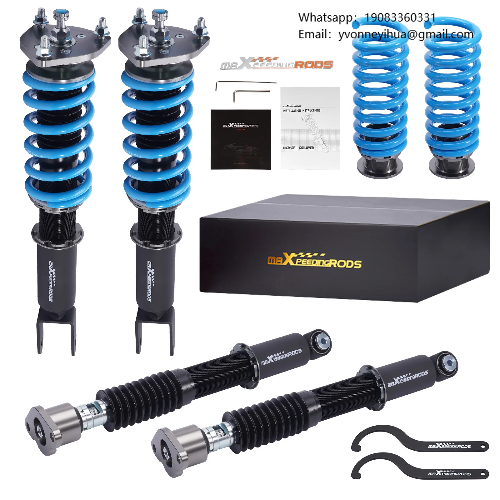 

MaXpeedingrods 24 Way Coilovers Shocks Lowering Kit For Mercedes W205 C200 C250 C350 2015-2021 RWD
