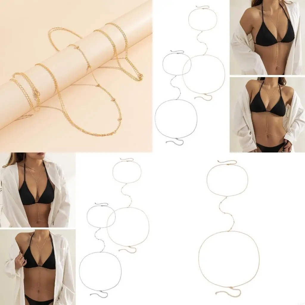 

Belly Chain Body Chain Body Necklace Waist Chains Belly Chain Body Jewelry Alloy Material Gift for Women and Girl