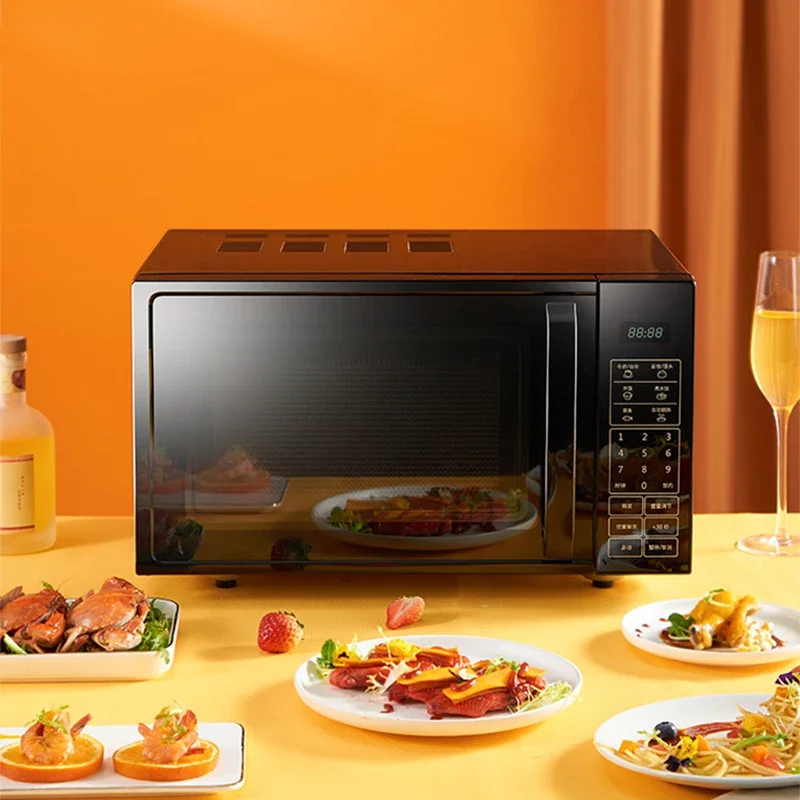 20L flat heating microwave oven easy to clean household multi-function appointment timing microwave oven