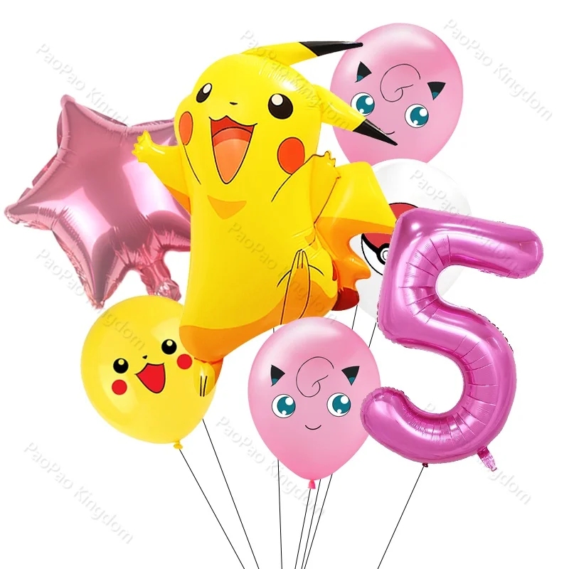 Pokemon Pikachu Ballon Party Dekorationen Squirtle Bulbasaur Geburtstag Party Tasche Ballon Geschenk Figur Kinder Geschenke Spielzeug