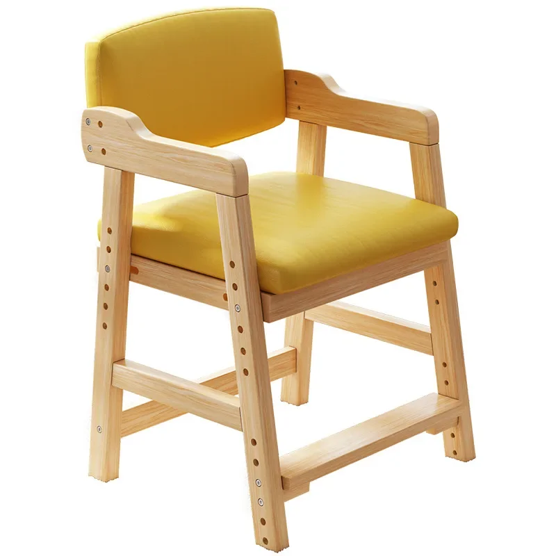 Chair Cushion Rotatable Stool Solid Wood Backrest Dining Chair Dining Chairs  Sillas De Comedor，Dinning Chair ，sillas De Comedor