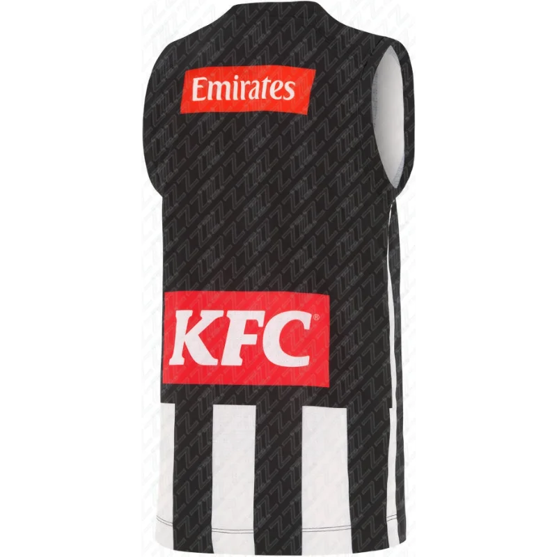 Collingwood Magpies, Youth Training Vest, Sports and Fitness Vest, Sleeveless Australian Football Jersey, Replica Team Uniform