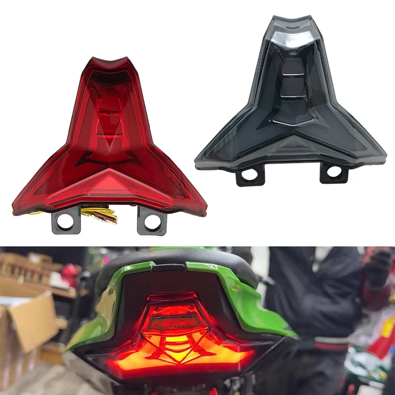 New LED Turn Signals Integrated Tail Light Rear Brake Taillight For Kawasaki Z1000 Ninja ZX-10R ZX-10RR Ninja 250 400 2014-2023