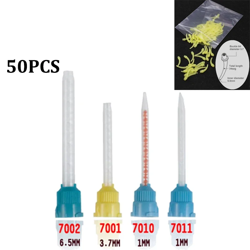

Насадки для смешивания оттисков зубов, продукты для смешивания трубок, одноразовая головка из силиконовой резины, синий, желтый, лабораторные стоматологические материалы