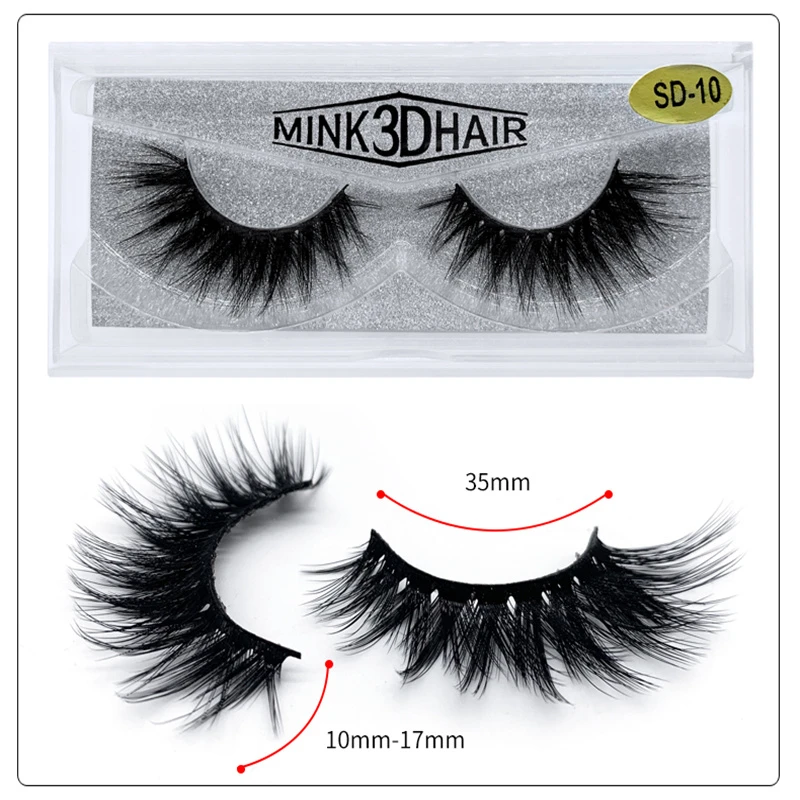 3D 5D Waterfowl Fur Cross-Shaped Eyelashes Multi-Layer Thick Dense False Lashes for Oversized Volume Natural Look