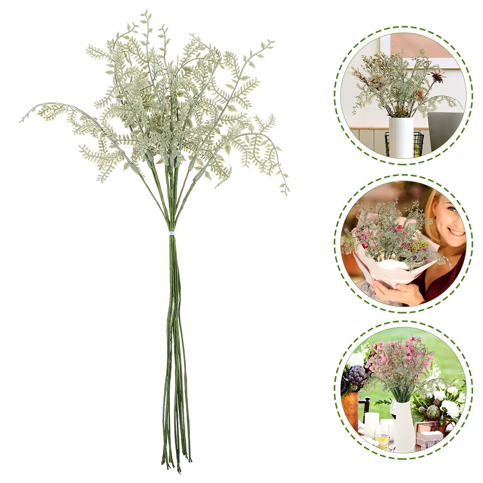 

10 Pcs Artificial Plant Decoration Models Fake Greenery Stems Flower Arrangements Centerpiece Bride