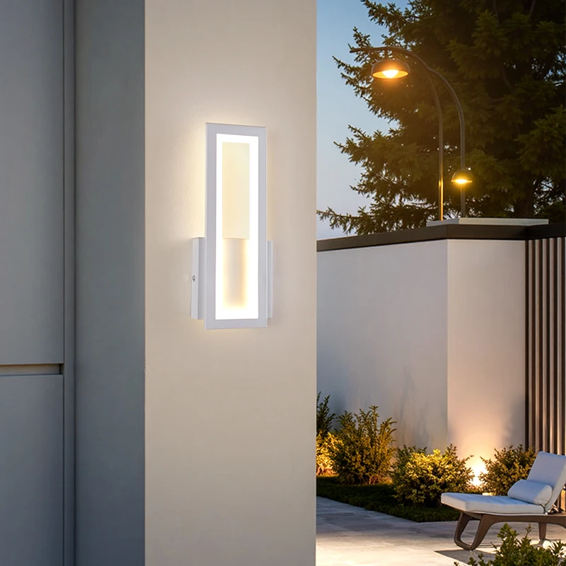 Waterproof Minimalist Eye-Caring Wall Light Modern Decorative Lamp for Bedroom Outdoor Courtyard Aisle & Porch