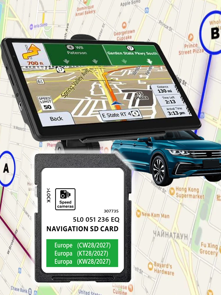 Für Skoda Octavia Superb Fabia Rapid Yeti Auto 32GB MIB2 2027 Amundsen Discover Media SD-Karte Update Europa UK Karten