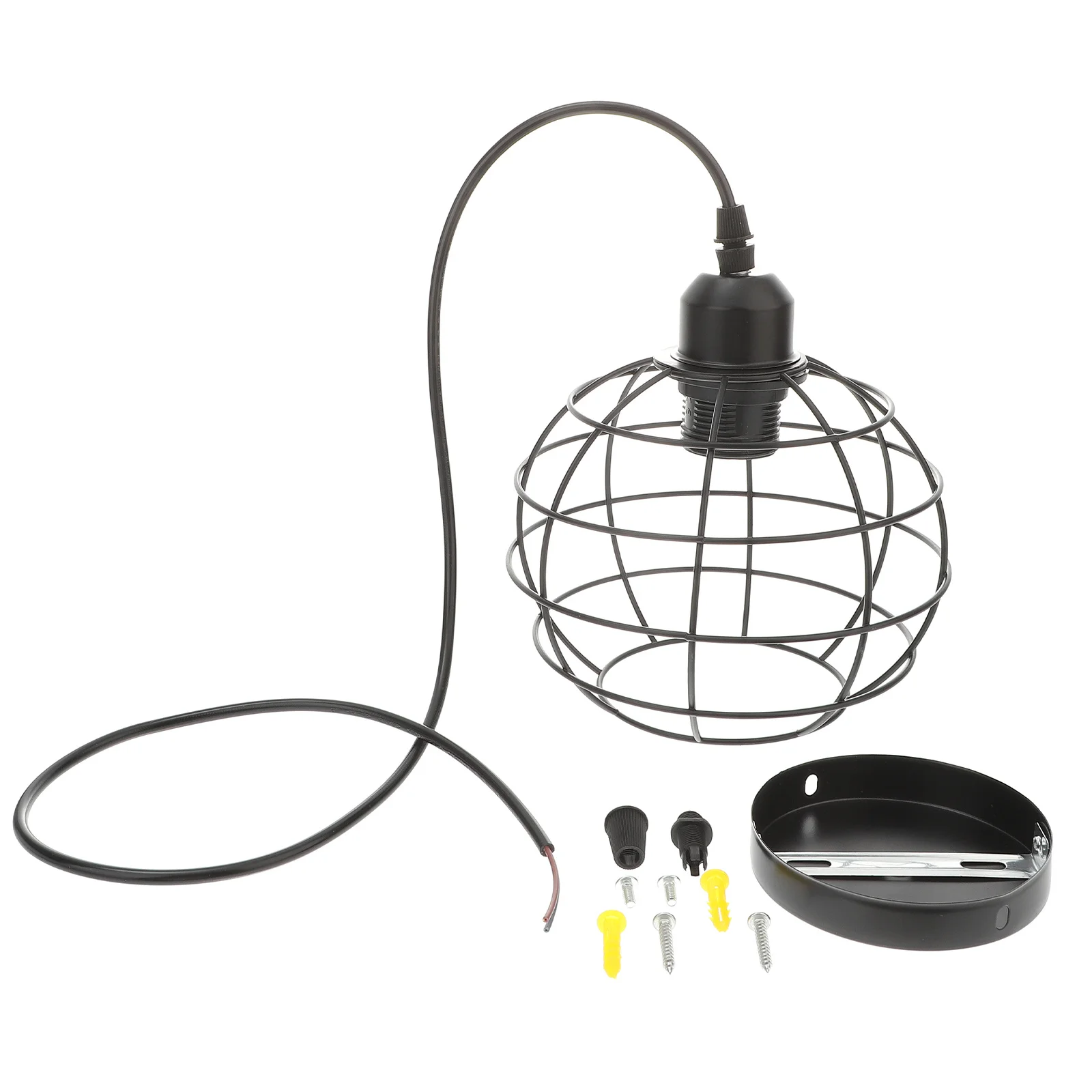 

Iron Pendant Lamp Black Vintage Single Head Ceiling Light For Kitchen Living Room Bar Restaurant Loft Chandelier Metal