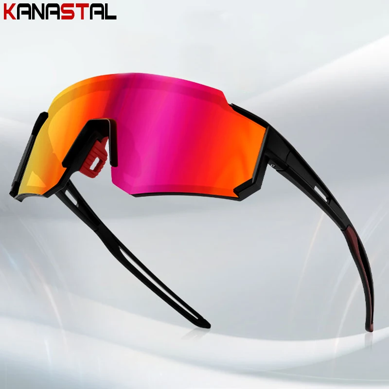 Men Sport Polarized Sunglasses Women UV400 Sun Glasses PC Eyeglasses Frame Climbing Night Riding Goggle Anti Glare Shade Eyewear