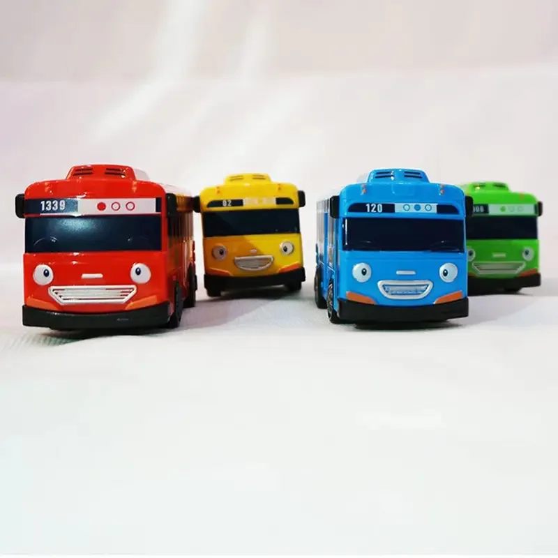 Modèle bus Mini Bus à tirer jouets TAYO Bus voiture plastique enfants cadeaux éducatifs anniversaire