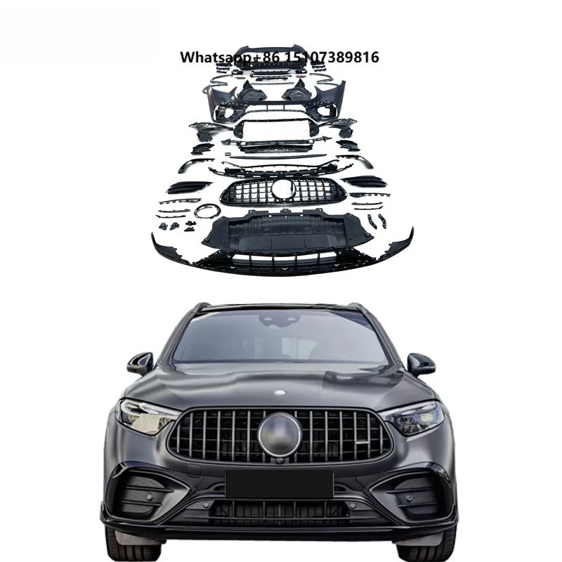 Car Bumper for Class W254 Upgrade GLC63 Body Kit Front Bumper Grille Rear Bumper Fender Flare 2023-2024
