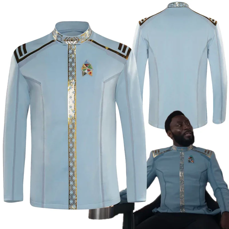 M Benga cosplay fantasy blue uniform TV strange new worlds costume disguise adult men cosplay CTX Fantasia outfits male