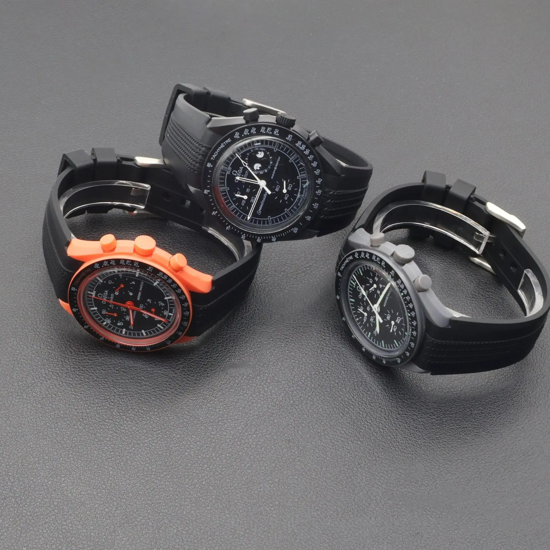 Pulseira de silicone de 20mm para omega x swatch speedmaster moonswatch sem lacuna, pulseira de extremidade curvada de substituição para omega x swatch