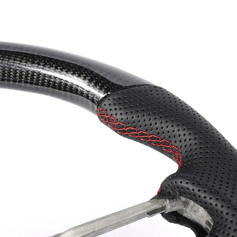 Real Carbon Fiber Steering Wheel Fit For Porsche Macan Cayenne 911 718 2015-2021