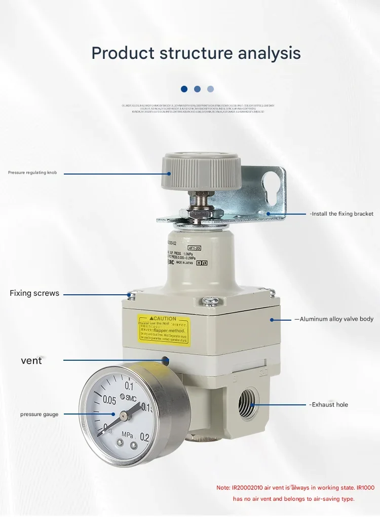 SMC Precision Pressure Regulator IR2020-02BG IR 2010-02 IR 2000-02 Reducing Valve