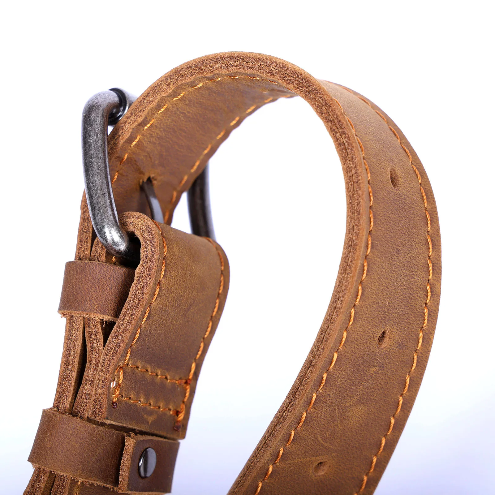 S.WORKER Vintage Herren-Umhängetasche aus Echtleder, Handgefertigte Crossbody-Tasche, Geschenk für Männer, für Handy & Schlüssel – Detail 12