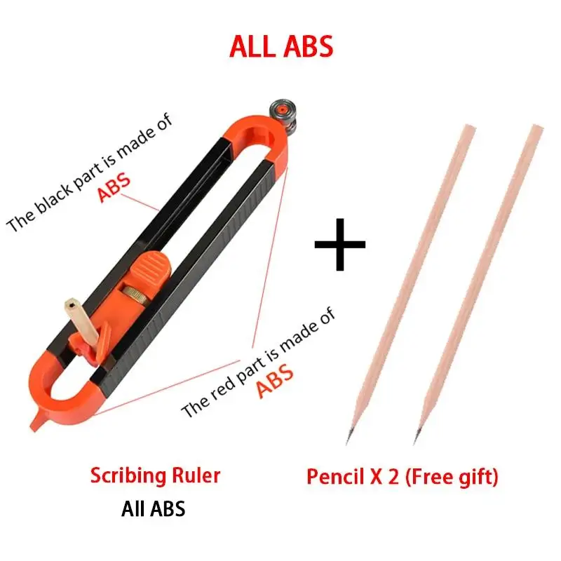 Profile Scribing Ruler Contour Gauge With Lock Adjustable Locking  Precise Woodworking Measuring Gauge Measurement Tool In Stock