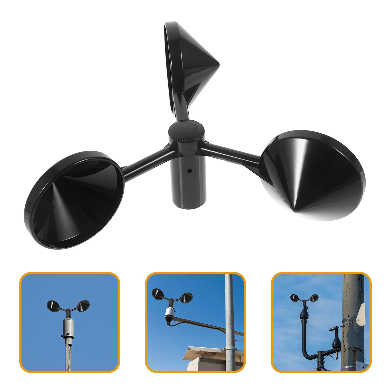 

Anemometer Wind Cup Air Flowing Cnditioner Gauge Sensor Wind-speed Replacement Anemometers