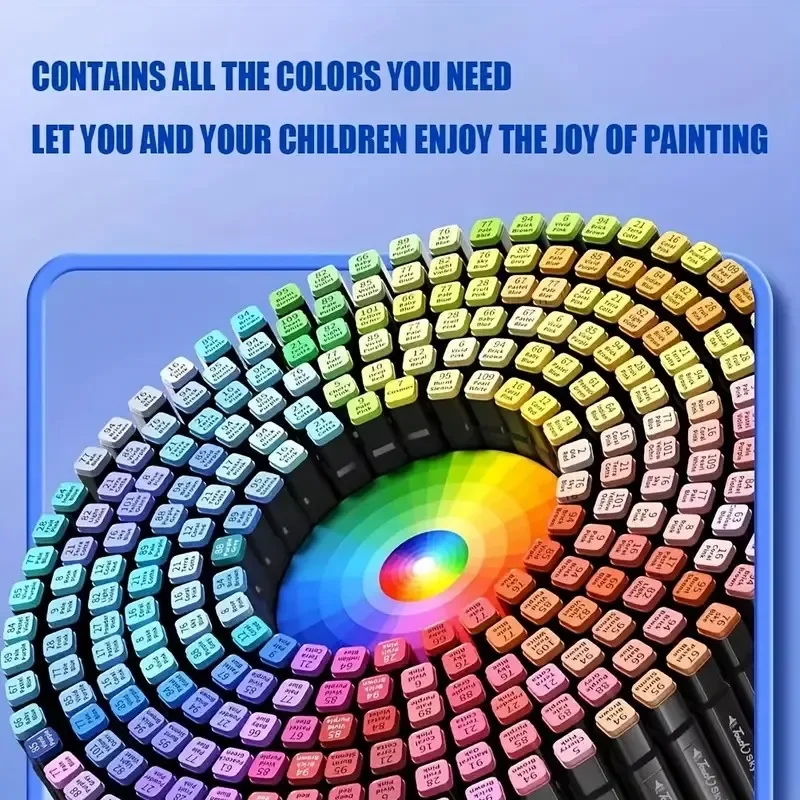 Ensemble de marqueurs à alcool, marqueurs artistiques à double pointe de 262 couleurs pour livre de coloriage pour adultes, marqueurs de dessin pour croquis, marqueur de coloriage avec