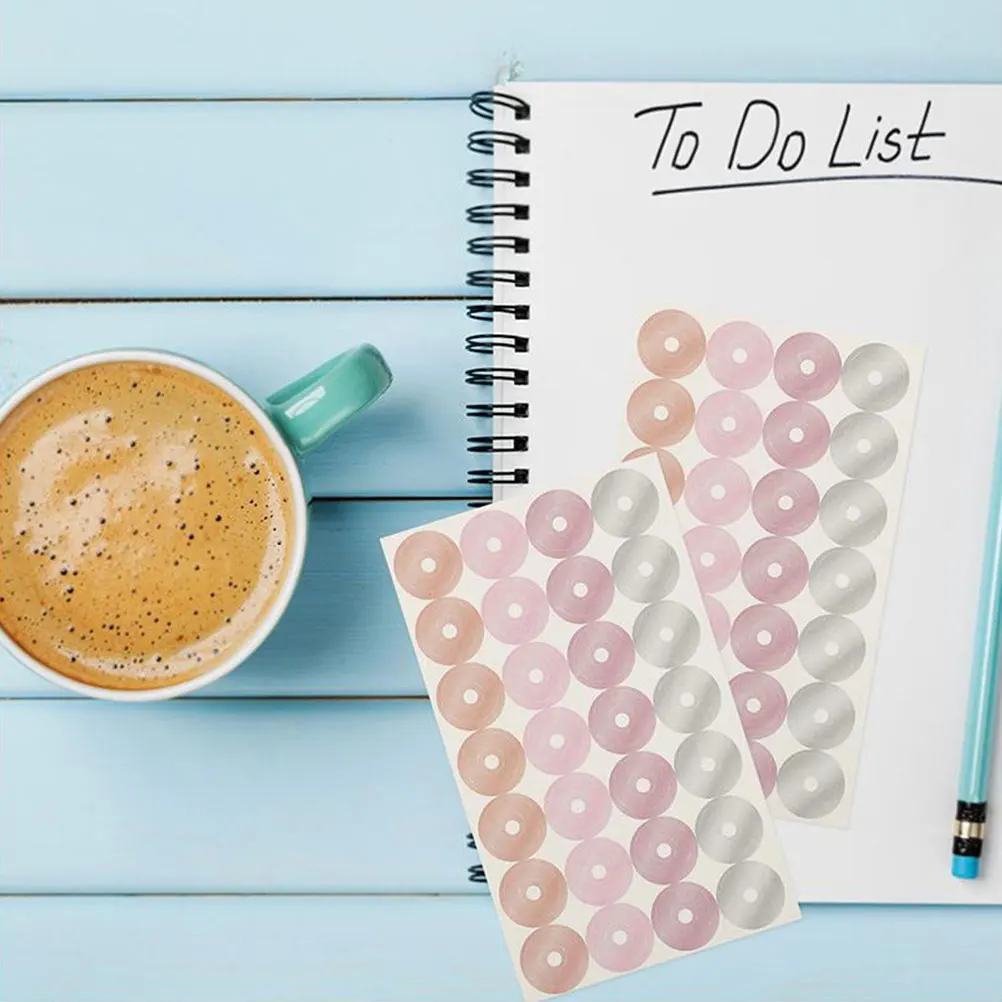 

Protective Sticker Label Paper Hole Reinforcement Binder Ring Decorative Circles Repair Patch Adhesive Reinforcements Office