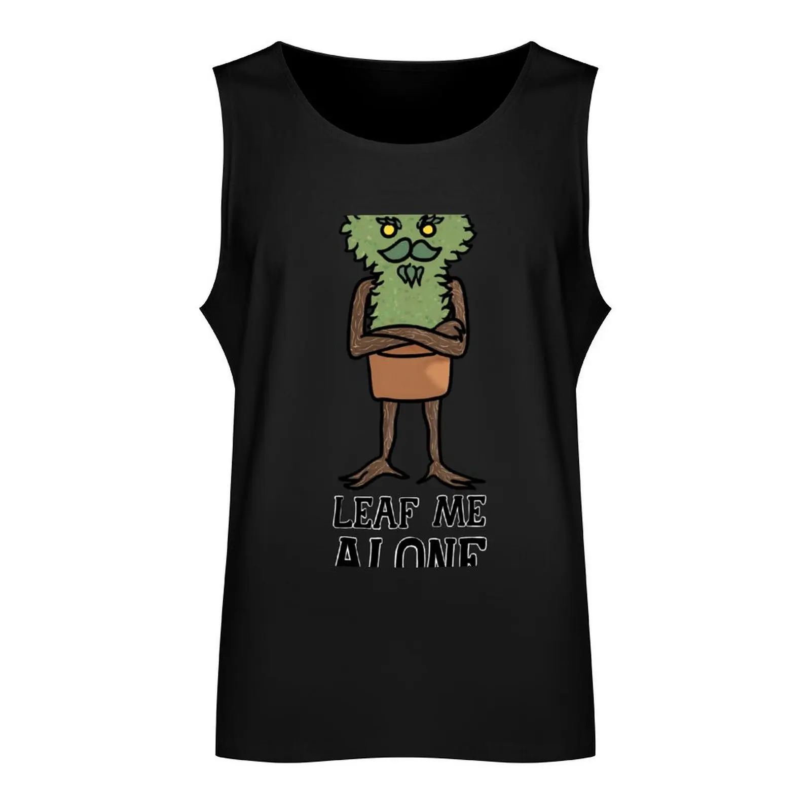 Leaf Me Alone Tank Top gym t-shirts man Men's clothing brands man vest mens gym clothes