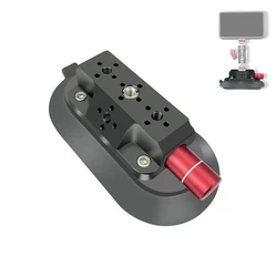 Hand Pump Vacuum Suction Cup with 1/4 Hole Camera Holder Bracket for GoPro Insta360 DJI Auto Car Monitor Stand Mount Adapter