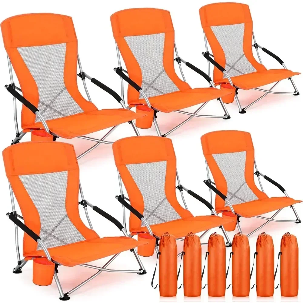 Foldable Chair Chaises Folding Beach Lounger Chaise Camping Pliable Fishing Camp