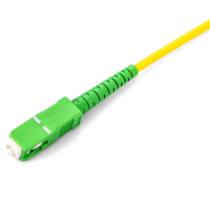 SC APC Naar SC APC Fiber Optische Patch Jumper Kabel 3.0Mm Koord Singlemode Simplex PVC G652D SM 1310/1550Nm FTTH 2M