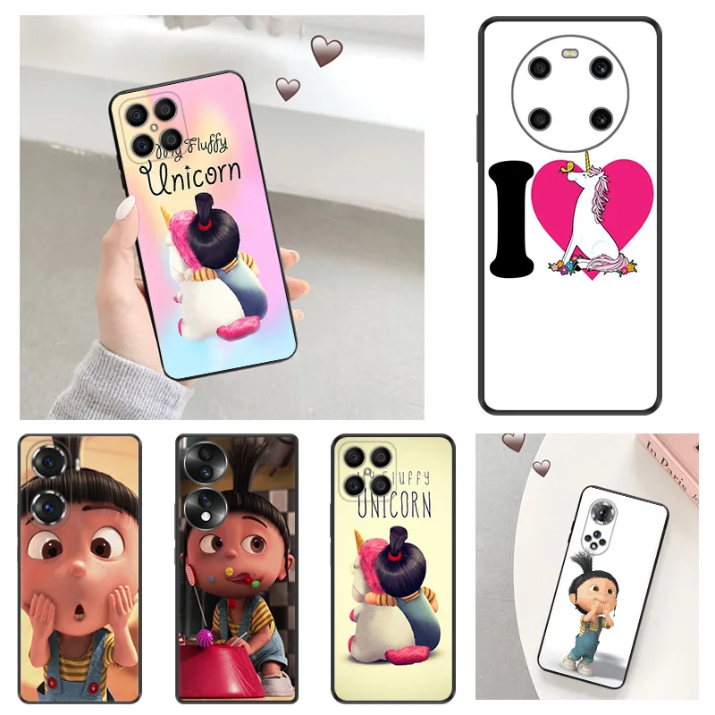 Soft Anti-Drop Phone Case For Honor X7b X6 70 90 X8 b X9A X9B Magic5 Pro X8A My Fluffy Unicorn Agnes Pixel 8A 7A 6A 6 7 8 Cover