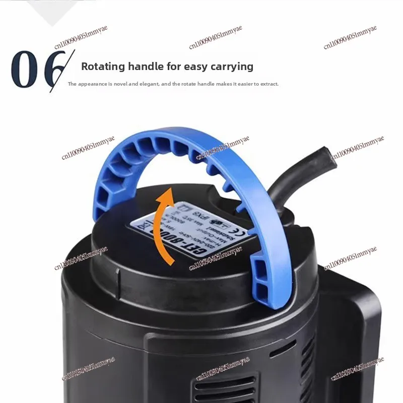 Fish Tank Variable Frequency Bottom Suction Pump Water Pump Aquarium Flow Adjustable Submersible Pump