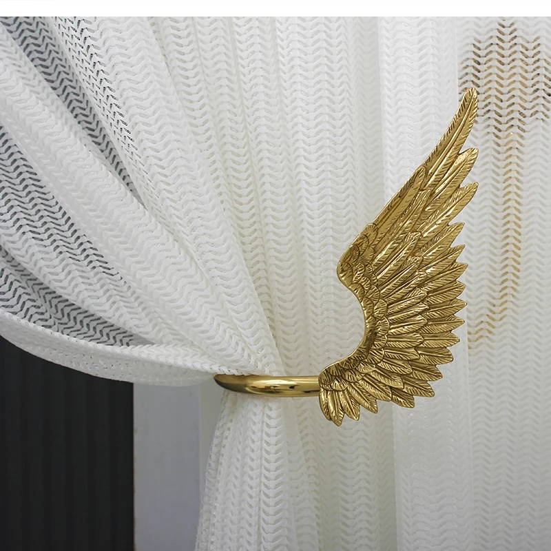 American Brass Angel Wings Curtain Hook Foyer Gold Light luxury retro decoration wall hanging