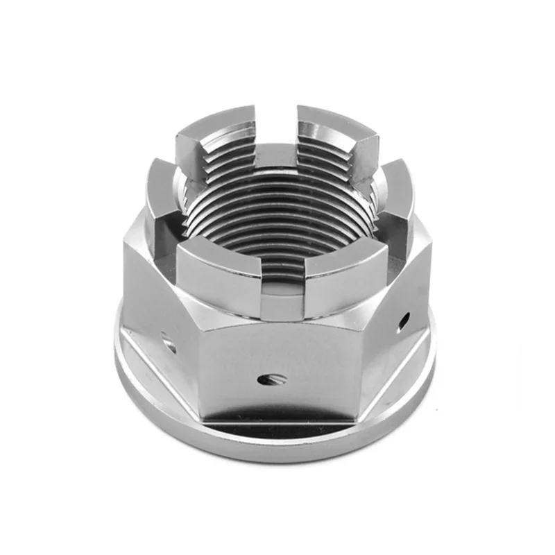 

Custom High Precision CNC Aluminum Titanium Flange Nut Parts