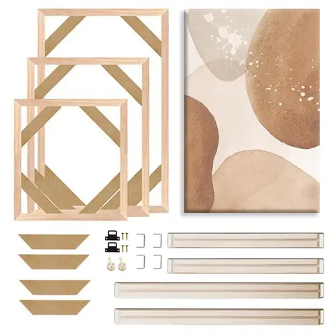 40x60 50x70 40x50cm marco de lienzo marcos de madera foto de madera pintura al óleo lienzo marcos de pintura de diamante lienzo marco de pared de madera