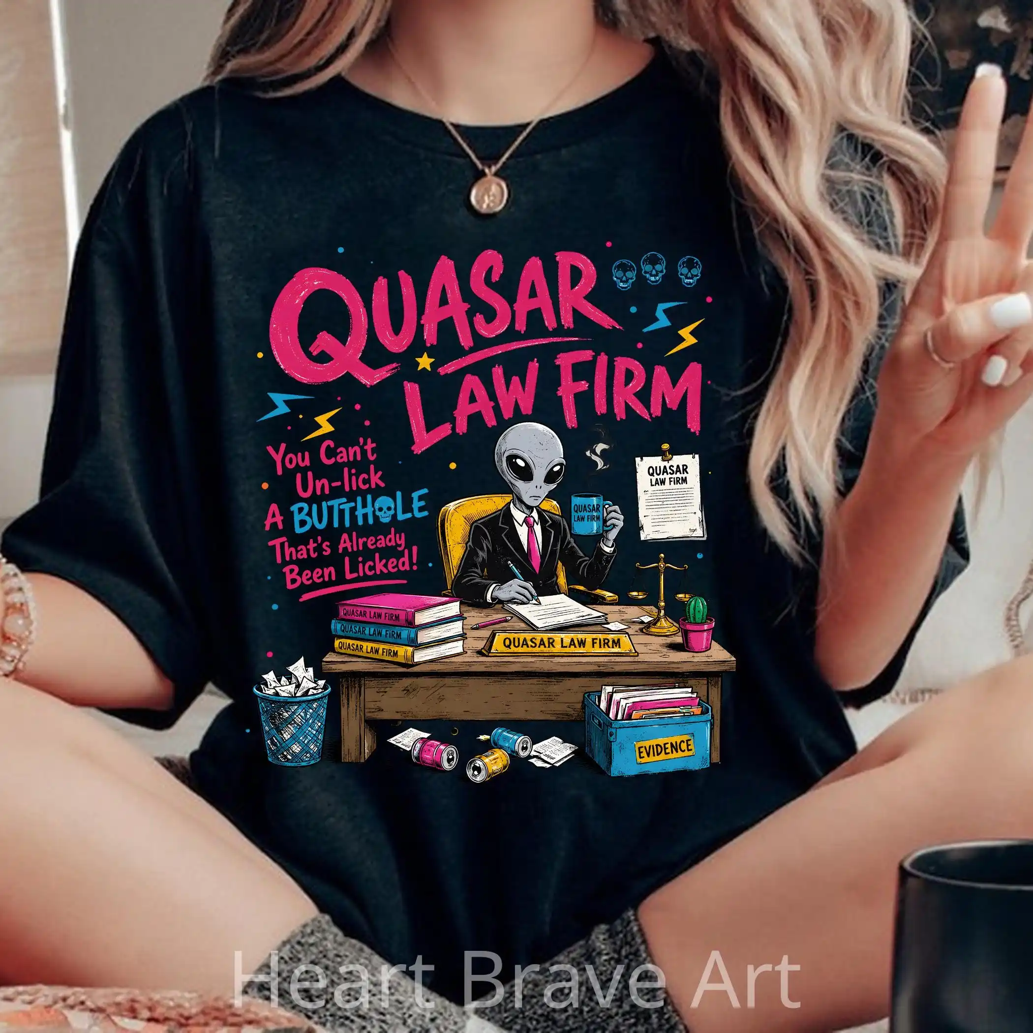 Quasar Law Firm Dungeon Crawler Carl Shirt, The Desperado Club Shirt, Ride or Roar Tee, New Achievement Shirt, Game Lover Tee