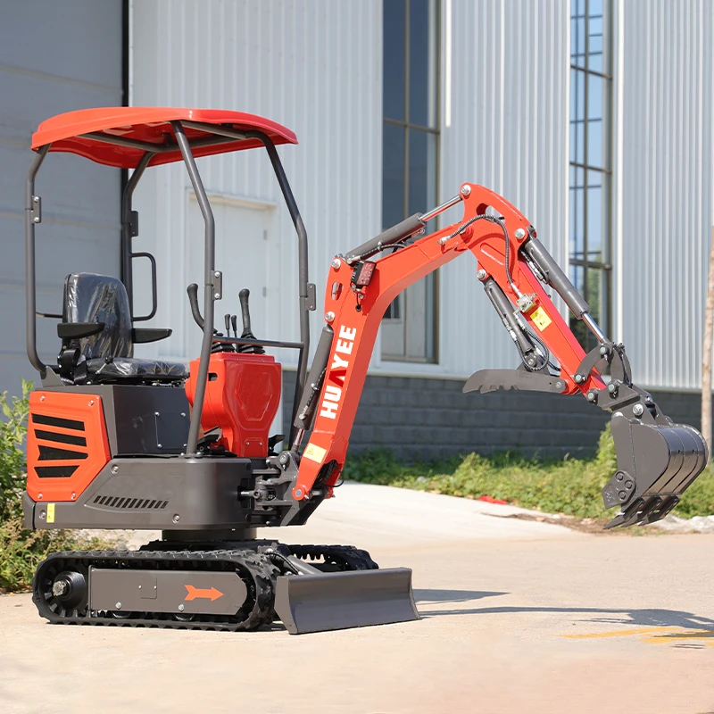 Minigraafmachine 1000 kg Aangepaste HUAYEE China fabriek Rupsgraafmachine Multifunctioneel Snelle levering met cabine Graafmachine