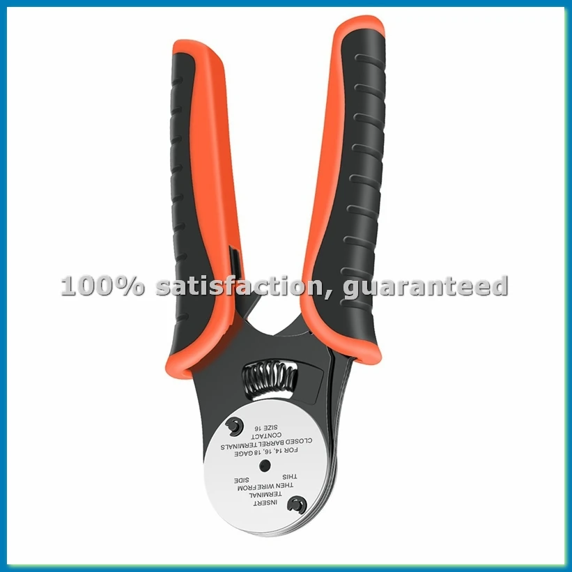 Mini Hand Crimp Plier 4 Way Indents 8 Impression Type Pin Crimping Tool for Deutsch Connector 14,16,18 AWG-A69M