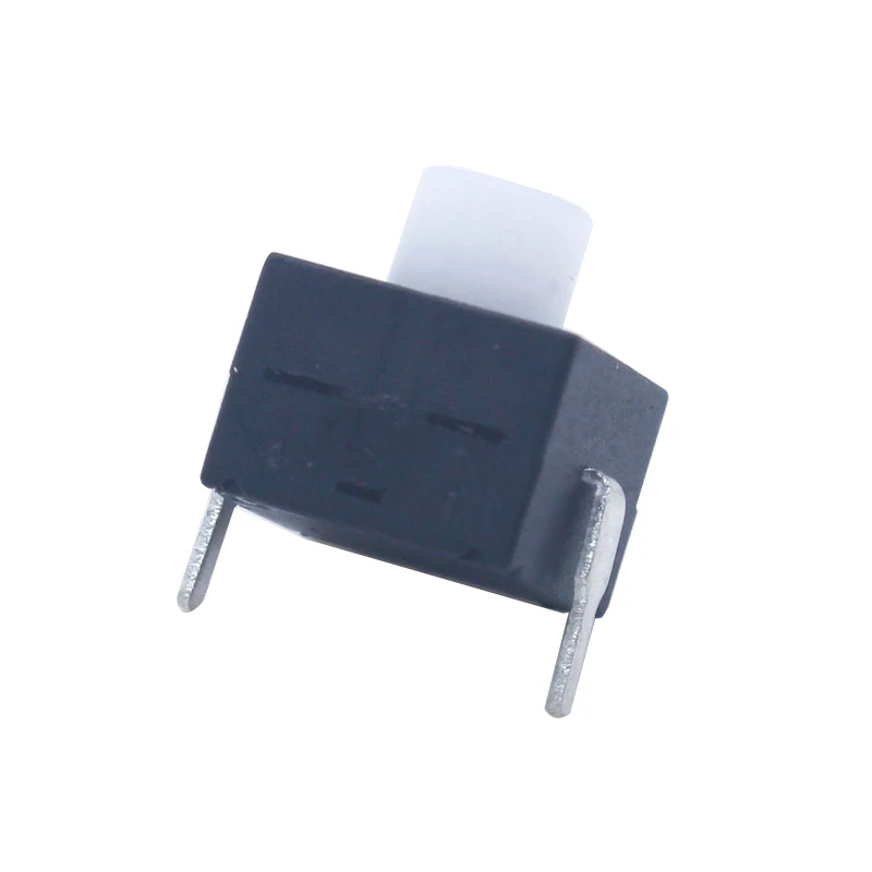 10Pcs 8*8*9.5MM ON OFF Electric Push Button Flashlight Switches Manual Reset Self-Locking Micro Flashlight Push Button Switch