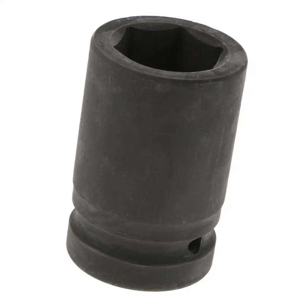 Heavy Duty 33mm Metric Impact Socket with 1 inch Drive, 6-Point, Black