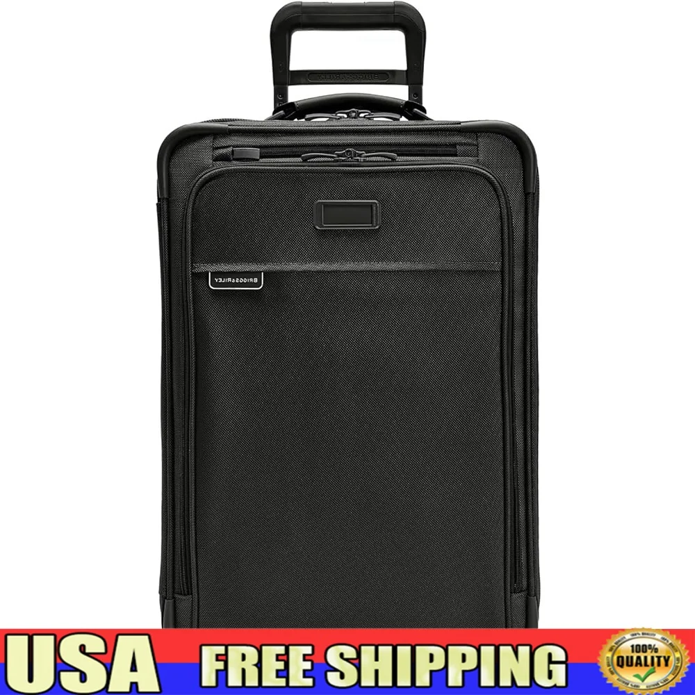 

Expandable 22 Inch 2 Wheel Carry On Luggage Travel Suitcase Softside Rolling Bag USB Pocket Wrinkle Free Business Travel