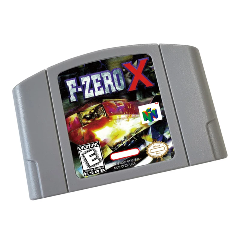 خرطوشة ألعاب الفيديو F-Zero-X النسخة الأمريكية لوحدة التحكم في الألعاب N64