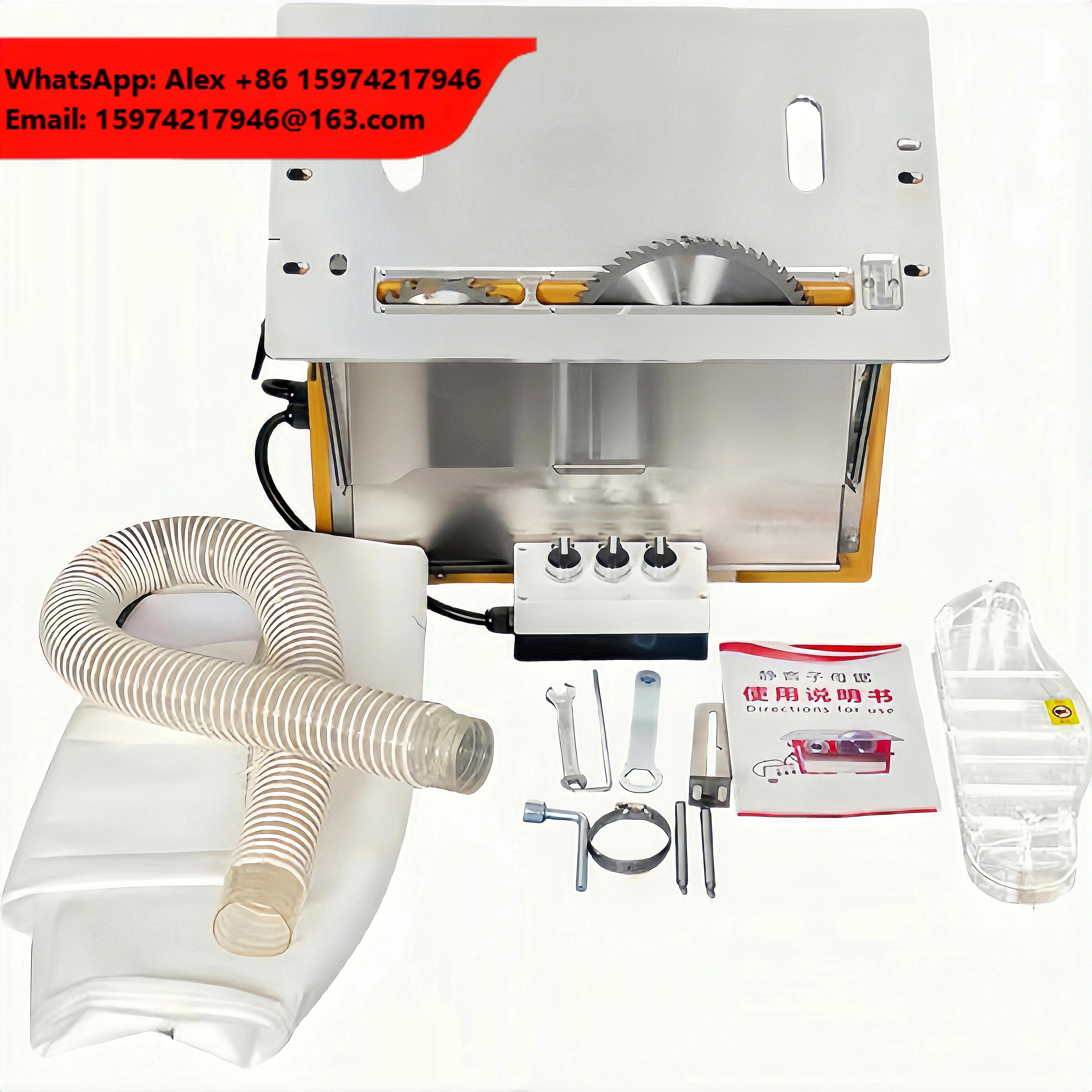 WT60 Multi-Function Portable Table Saw Horizontal Optional Shaft Slider Lifting Brushless Motor Lower Noise Wood Cutting Panel