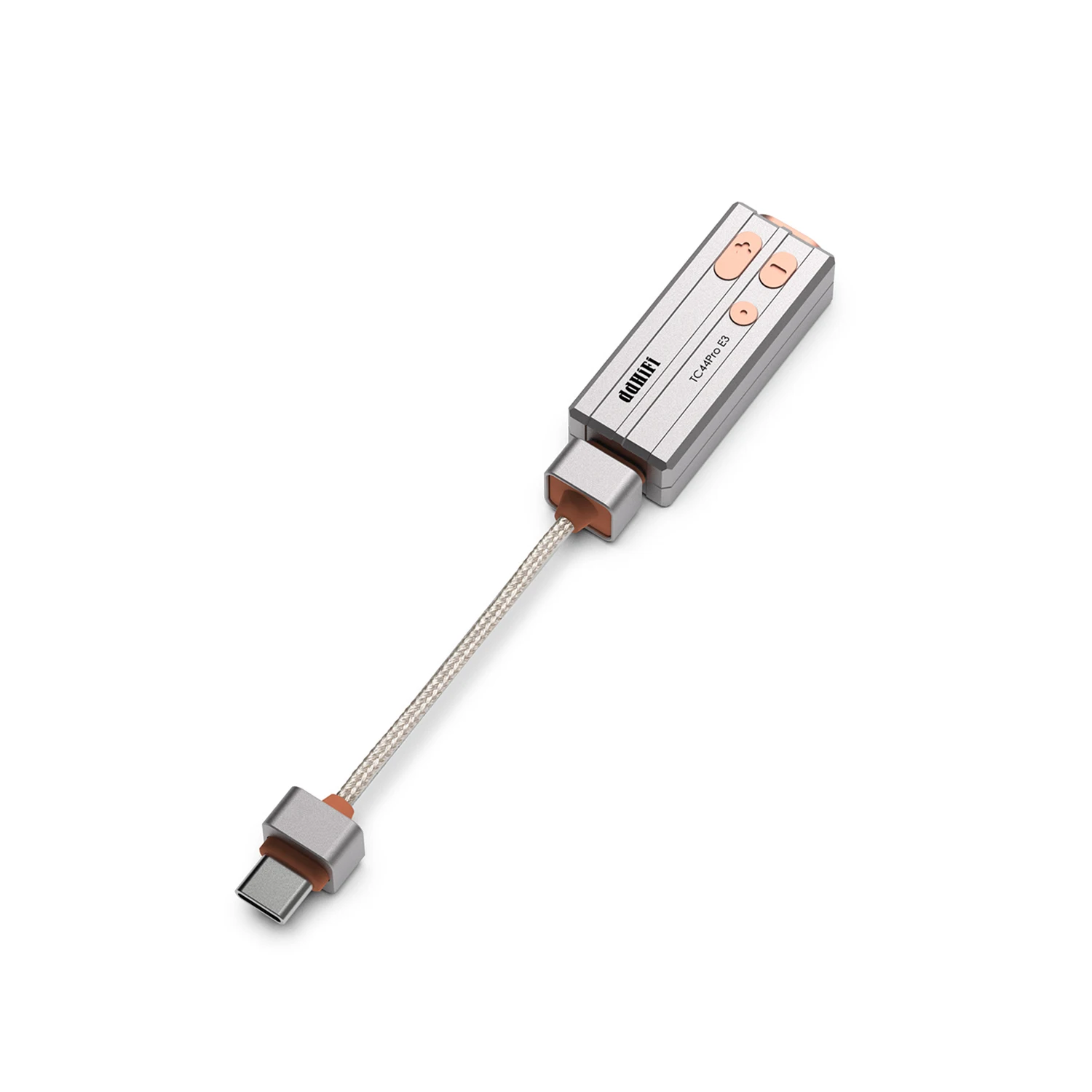 DD ddHiFi TC44Pro E3 Hi-Res DAC/AMP Adapter z podwójnym CS43198 DAC, wyjściem zbalansowanym 3,5 mm i 4,4 mm, odłączany kabel do telefonu/PC