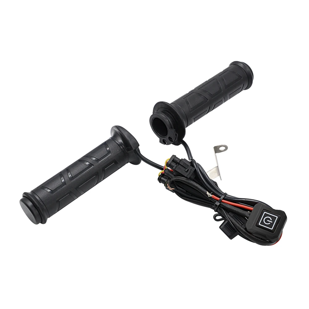 Motorcycle Hand Heated Grips Electric Molded Grips Scooter Moped Bar Hand Warmer 12V 7/8