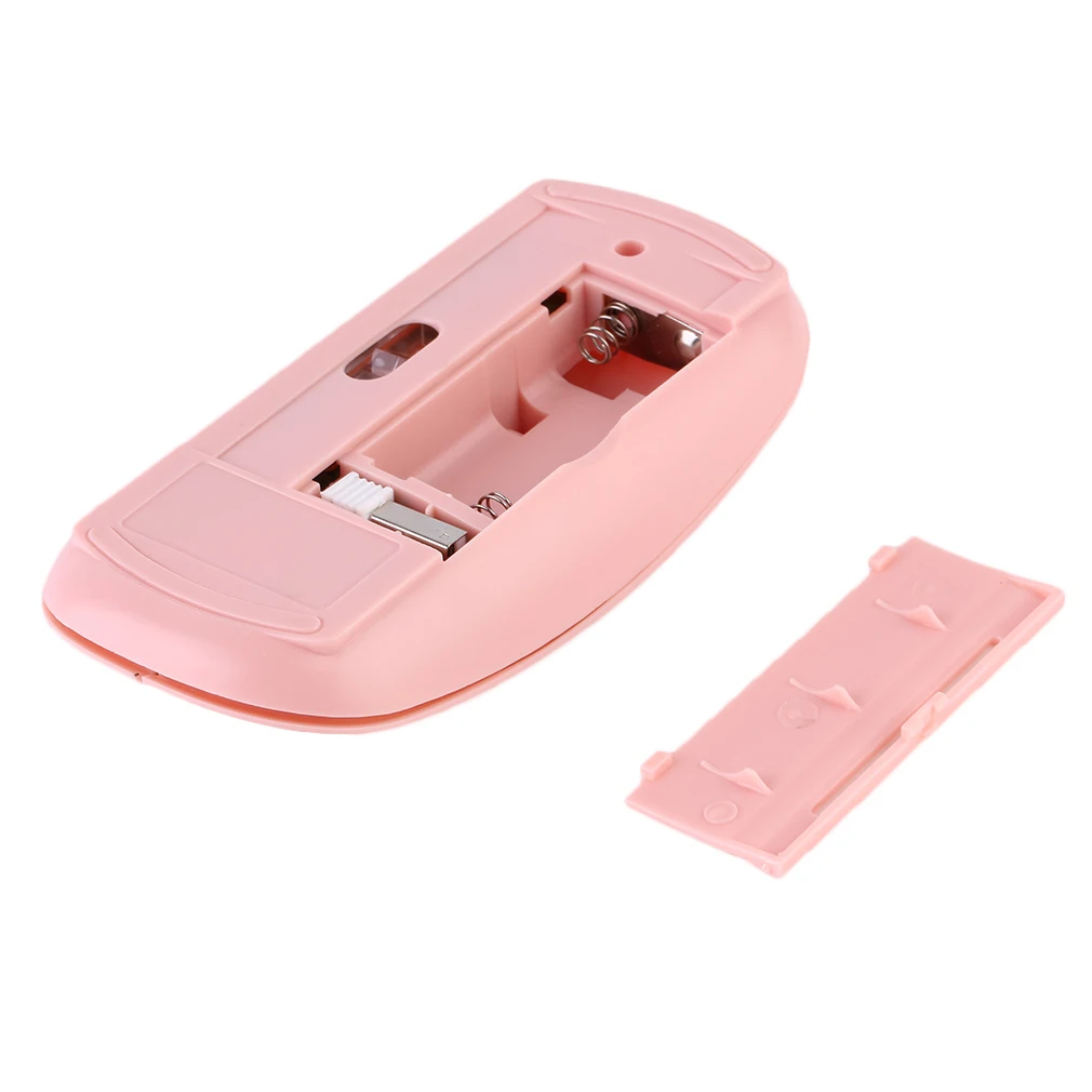 Pink Bluetooth-compatible 2.4GHz Wireless Mous USB Optical Rechargeable Mouse for Computer Laptop PC Macbook Gaming Mouse Gamer
