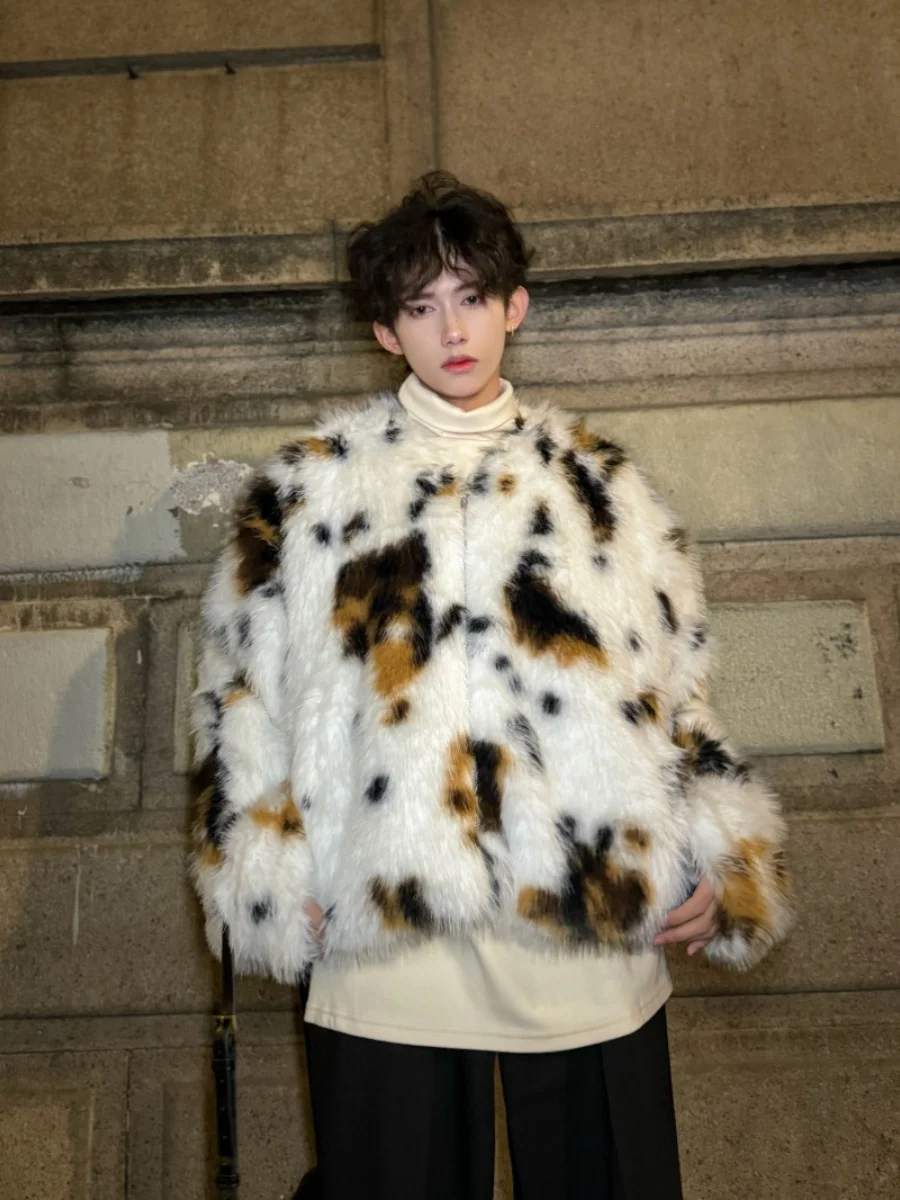 

Американская шуба из искусственного меха, зимняя мужская хлопковая одежда, кожаная шуба с интегрированным покрытием, защита окружающей среды