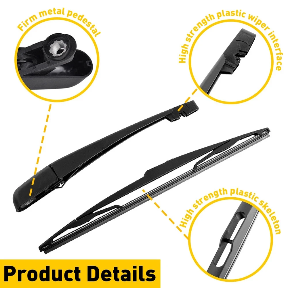Rear Window Replacement Rear Wiper Arm Hatchback Windshield Factory Specification Perfect Match Easy Installation 6
